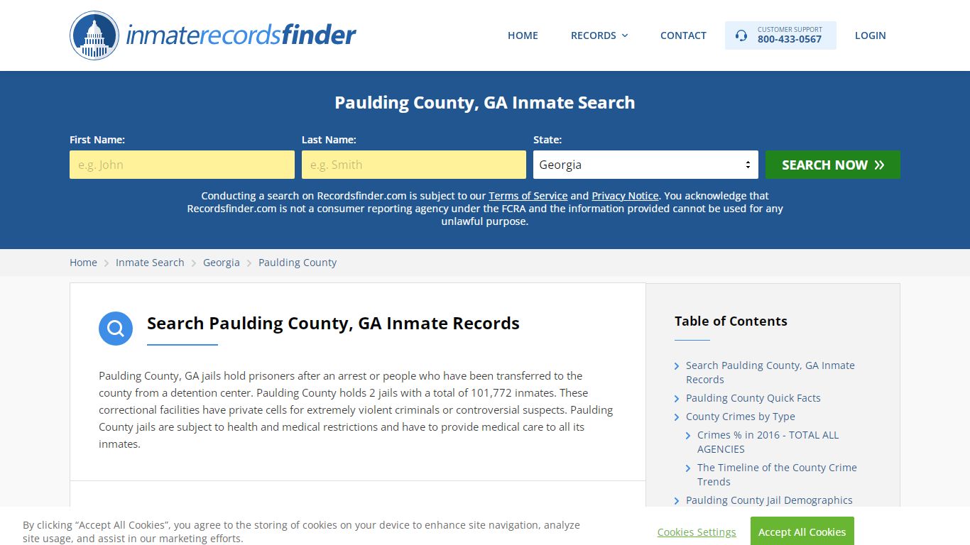 Paulding County, GA Inmate Lookup & Jail Records Online